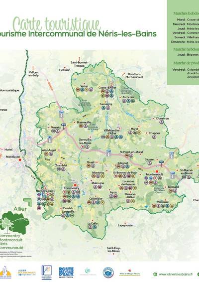 Carte touristique du territoire