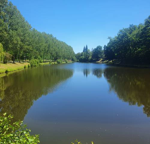 Paysage lac Néris-les-Bains