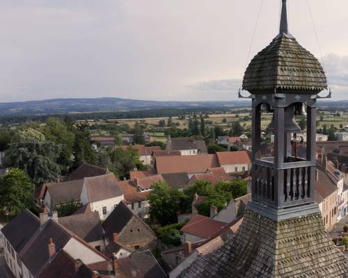 Clocher de l'église à St-Etienne de Montmarault