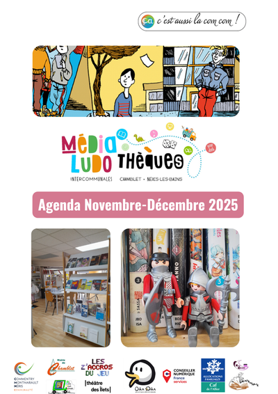 Programme Médiathèques-Ludothèques Chamblet - Néris-les-Bains : Novembre - Décembre