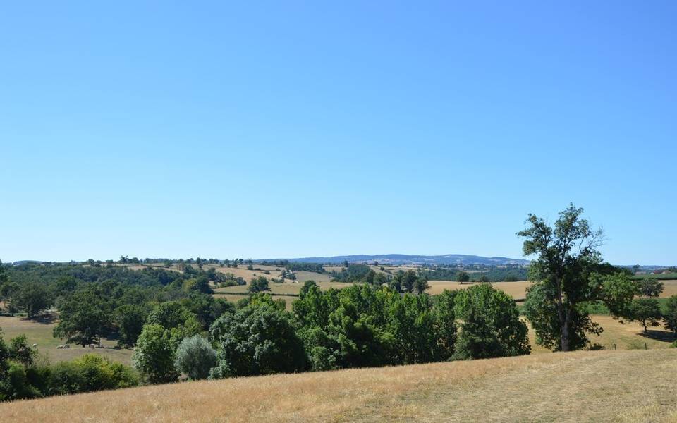 Vue sur la campagne de Blomard