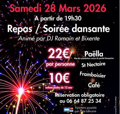 Repas et soirée dansante