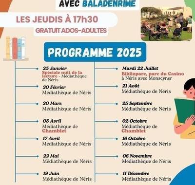 Lectures à voix haute avec Baladenrime