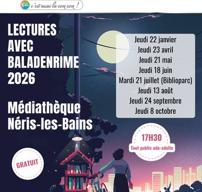 Lectures à voix haute avec Baladenrime