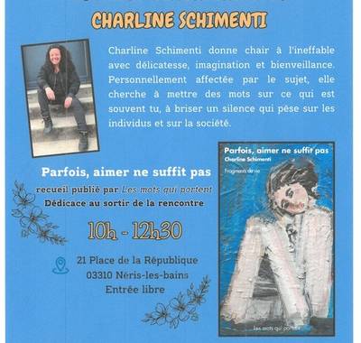 Echange littéraire avec Charline Schimenti