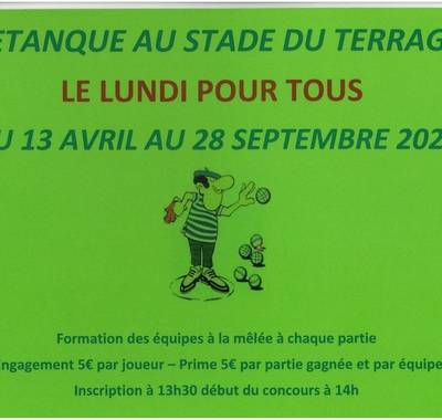 Pétanque au stade du Terrage