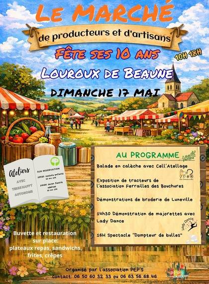 Le marché de producteurs et d'artisans