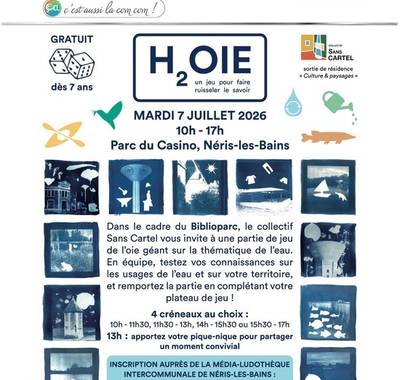 Biblioparc : Grand jeu de plateau H2oie