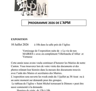 Exposition "la vie de nos mairies"
