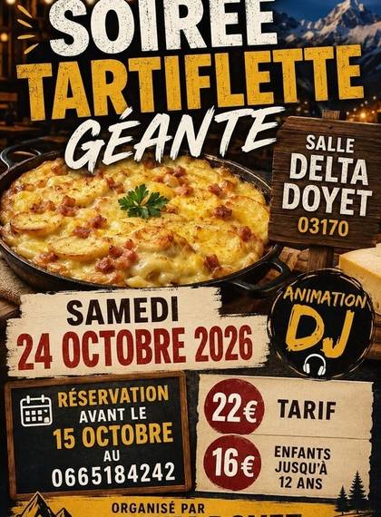 Soirée tartiflette géante