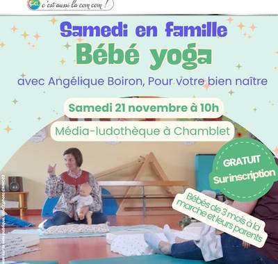 Samedi en famille : bébé yoga avec Angélique Boiron