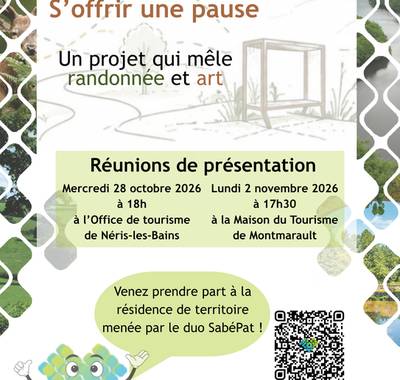 Réunion de présentation "Suivre les traces, s'offrir une pause"